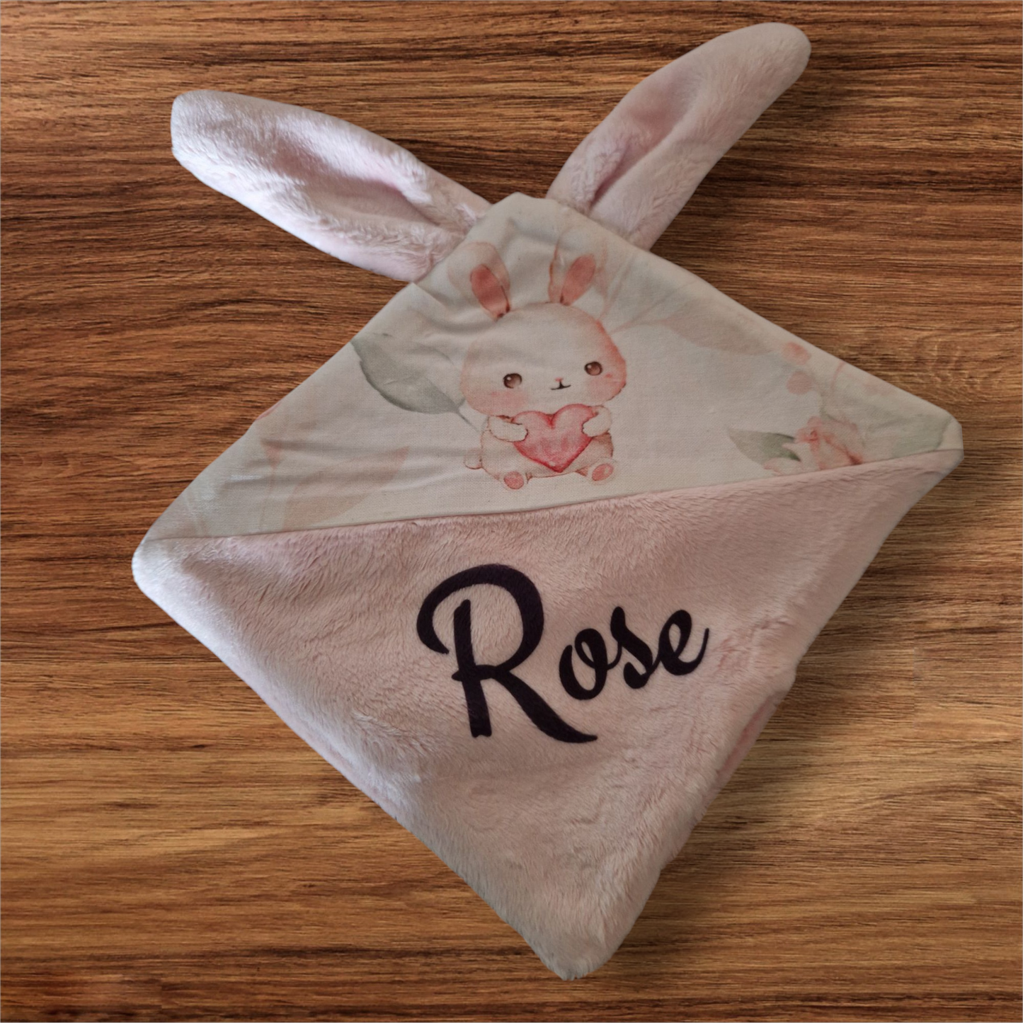 Doudou lapin personnalisé