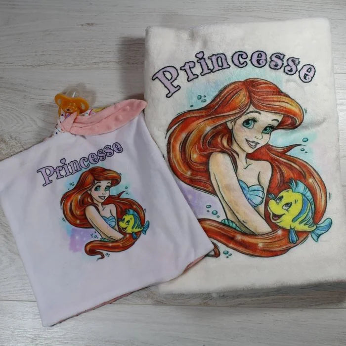 Pack de Couverture et Doudou en Minky Doux - Personnalisables