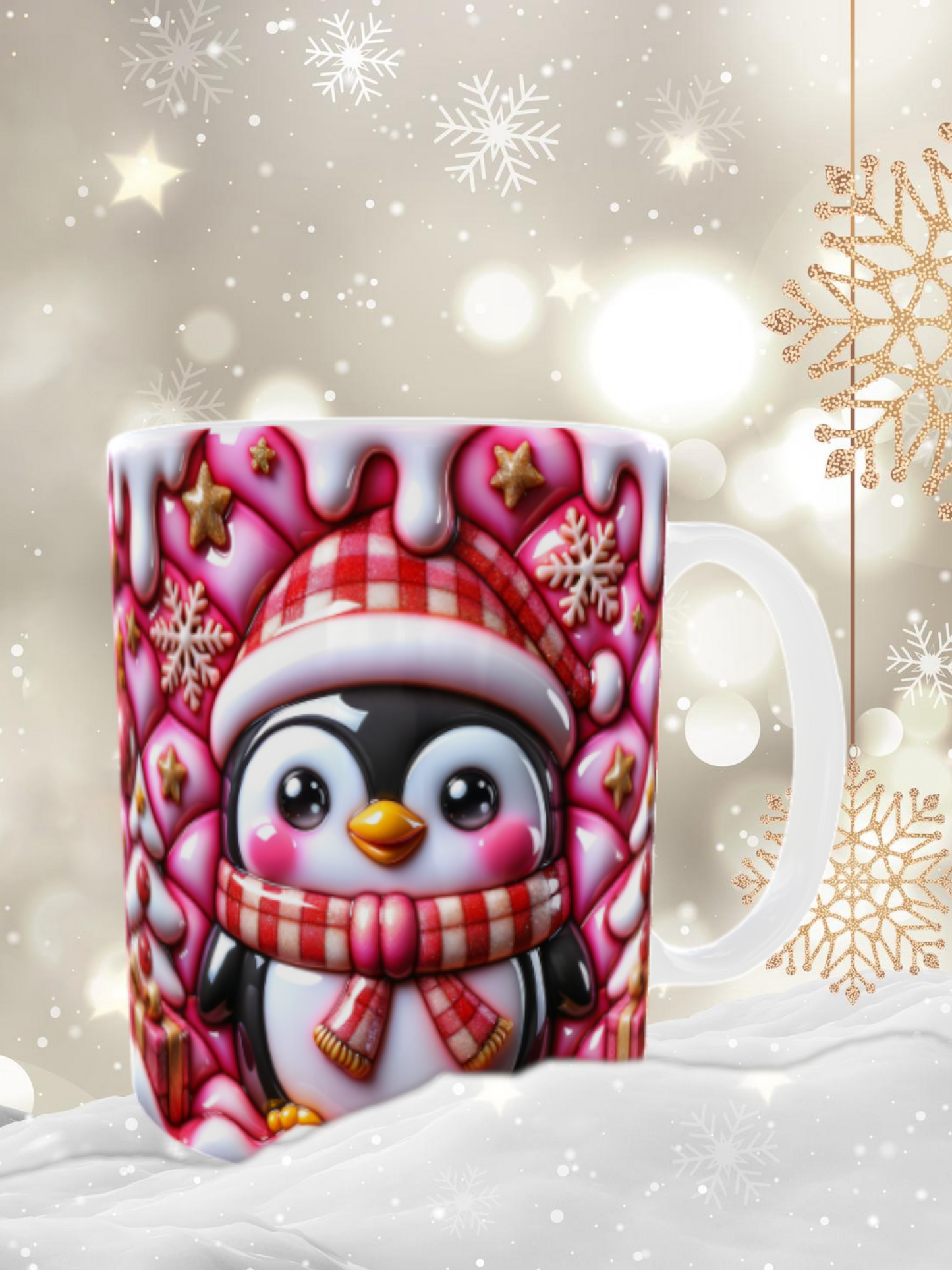 Mug dessin 3D Noel