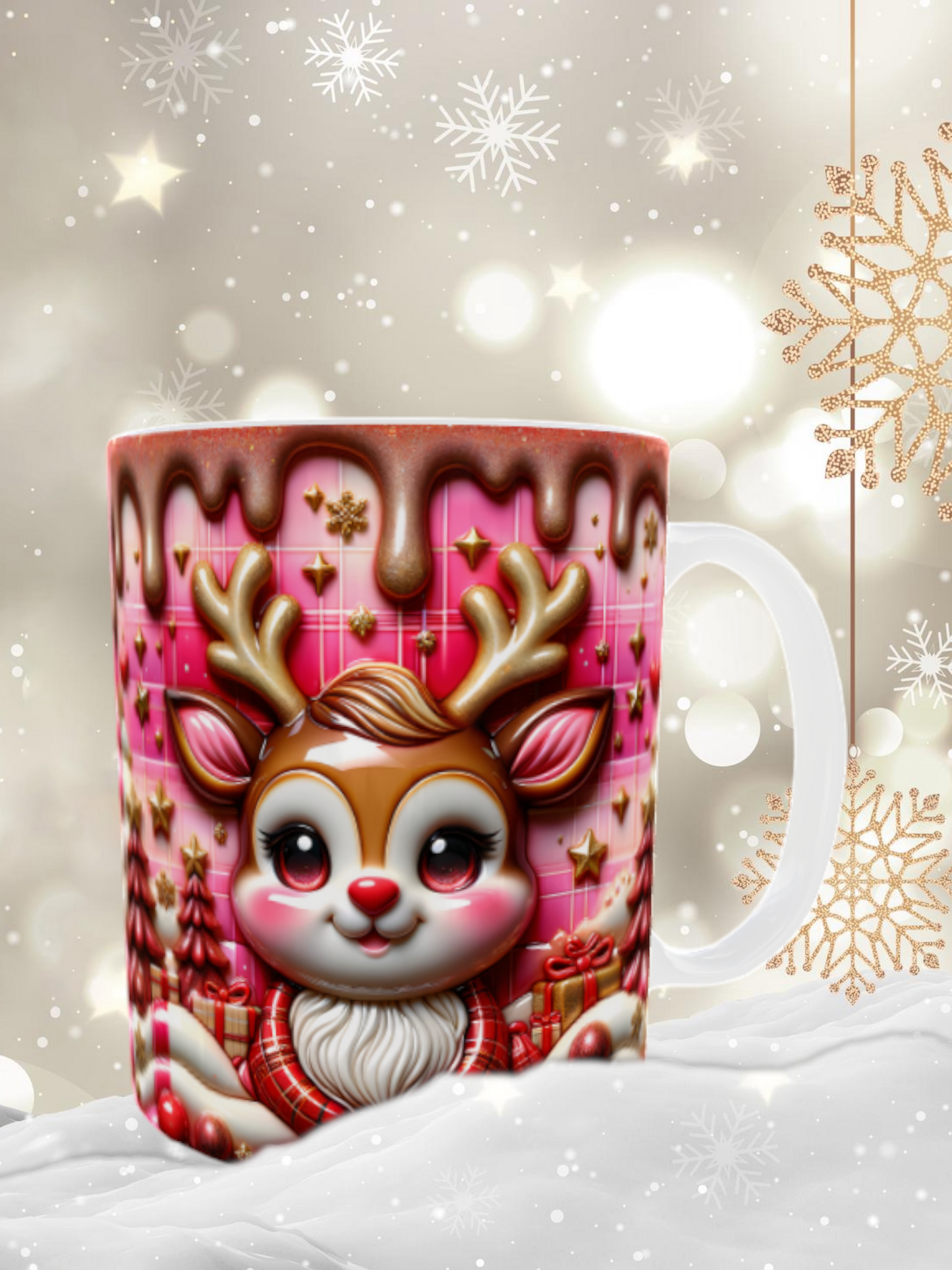 Mug dessin 3D Noel