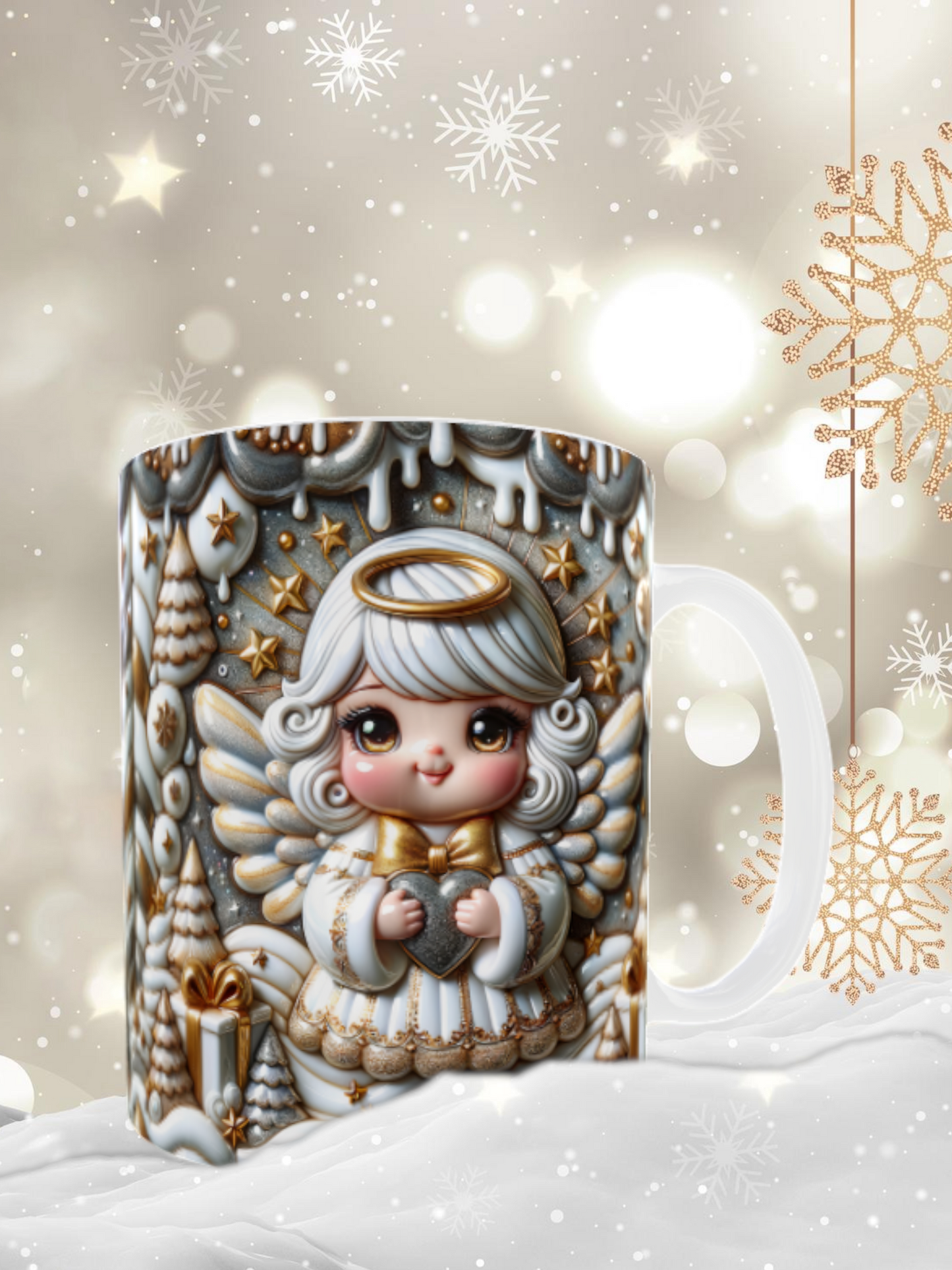 Mug dessin 3D Noel