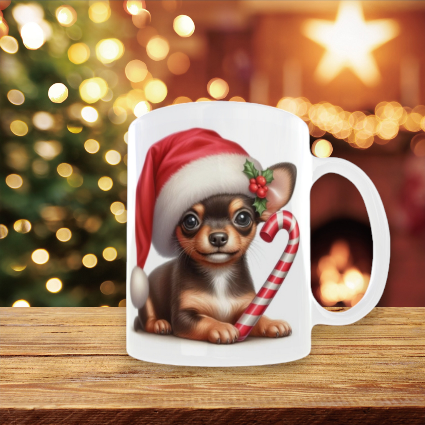 Mug chien noël