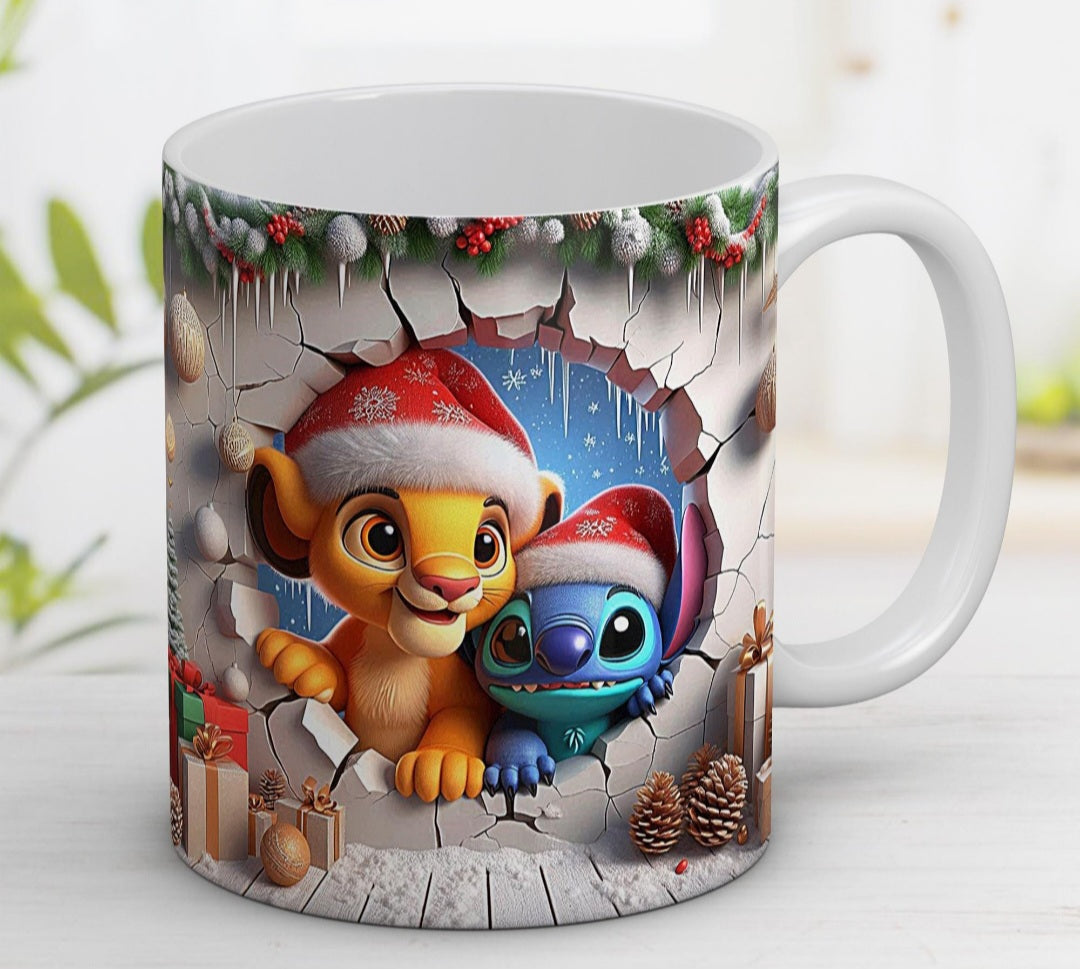 Mug Les personnages Disney fêtent Noel