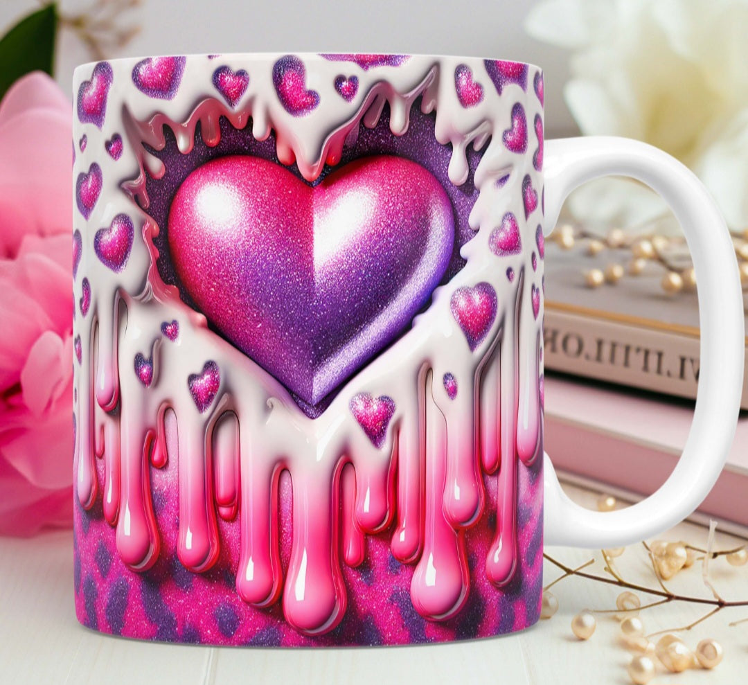 Mug st valentin coeurs