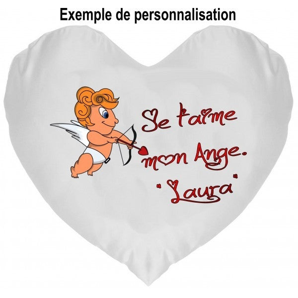 Coussin personnalisé st valentin