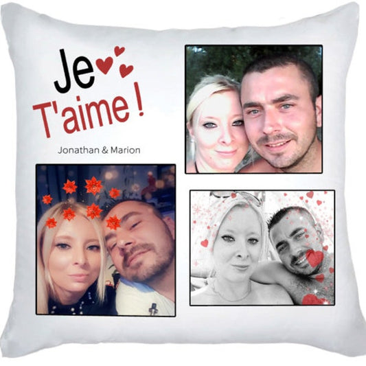 Coussin photo personnalisé