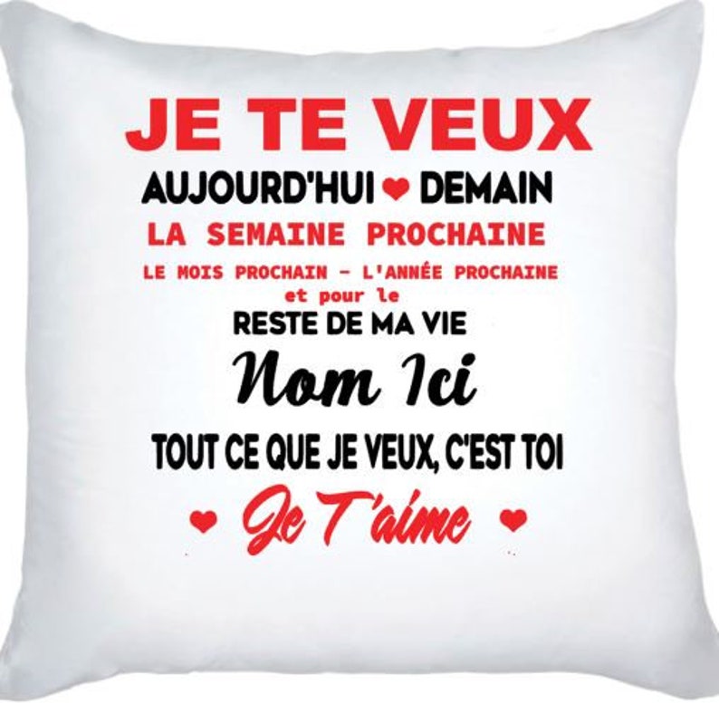 Coussin photo personnalisé