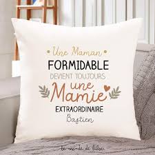 Coussin personnalisé mamie