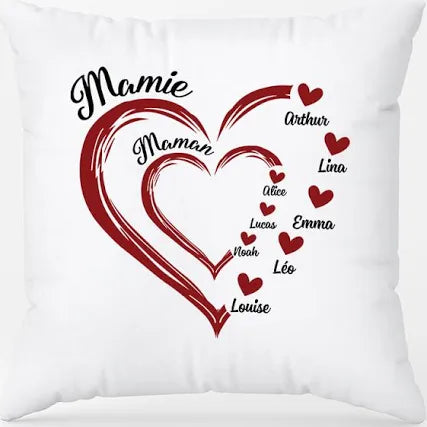 Coussin personnalisé mamie